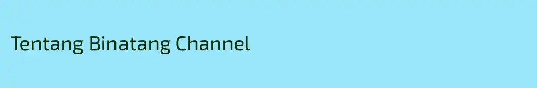 Tentang Binatang Channel